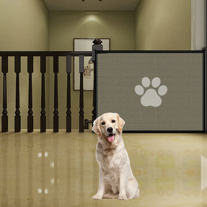 Pet Dogs Baby Safety Fence Cat and Dog Safety Fences Pet Divider Fences Portable Folding Breathable Mesh to Ensure Pet Safety