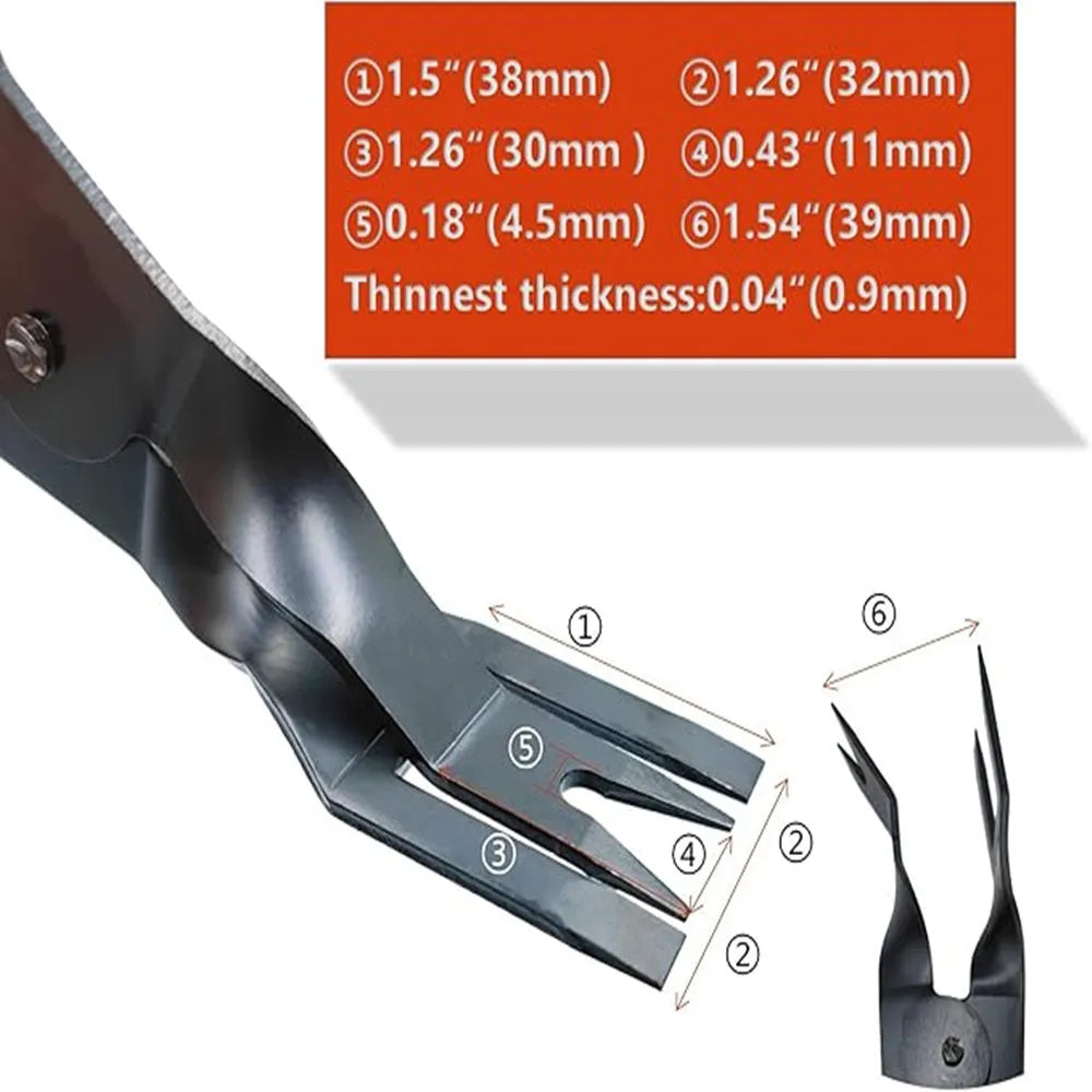 4pcs/Set Portable Car Panel Removal Tool Kit Nail Puller Radio Audio Door Pry Repair Clip Trim Dash Removal Installer Hand Tool