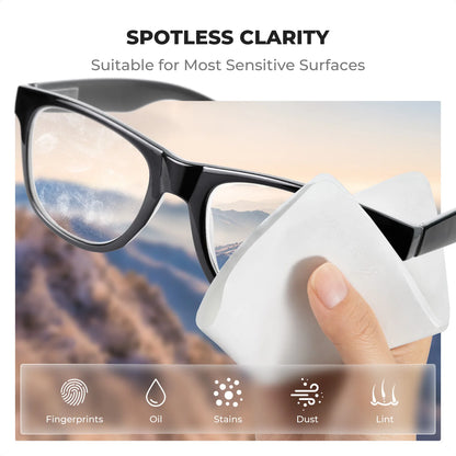 K&F CONCEPT 6*7inch Premium Microfiber Cleaning Cloths Lens Cleaning Cloth for Camera Lenses, Eyeglasses, Phone Screens, Cameras