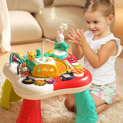 Kids Multifunctional Early Education Game Table Electric Train Baby Montessori Learning Busy Board Sensory Toys for Toddler Gift