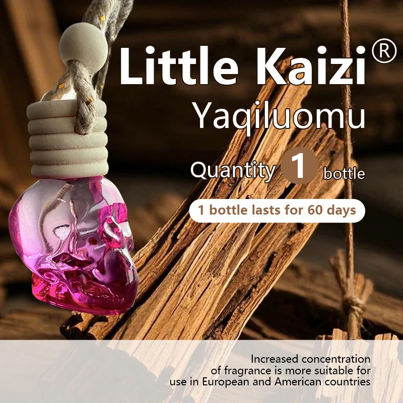 Little Kaizi *Skull Shape *Scented Car Air Freshener - Long-Lasting Car Diffuser - Lasts 60+ Days-A scent that men and tough guy