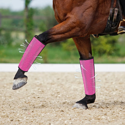 4PCS Fly Boot Horse Leg Mosquito Protective Cover Breathable Mesh Horse Boots Horse Leg Guards Horse Leg for Preventing Legs