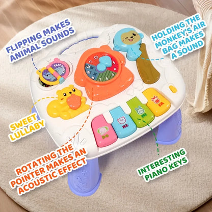 Baby Multifunctional Game Table, Animal Sound Learning Piano Keys, Cognitive Development Toy, Parent Interaction Must-have