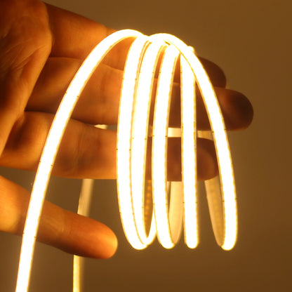 DC 5V USB COB Strip 3MM 5MM 8MM White/Pink/Red/White/Yellow/Yellow/Ice Blue/Green Flexible Ribbon Rope Home Decor TV Backlight