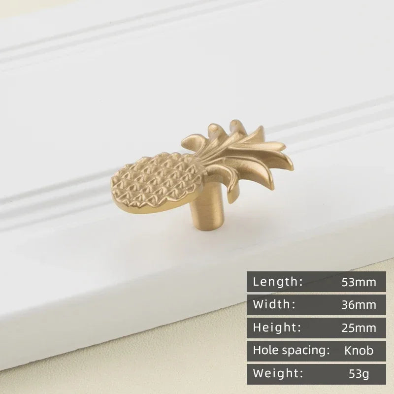 Cabinet Handles Brushed Brass Kitchen Knobs European style minimalist solid brass cabinet DIY pull handle classical luxury drawer gold knob cabinet door long handle