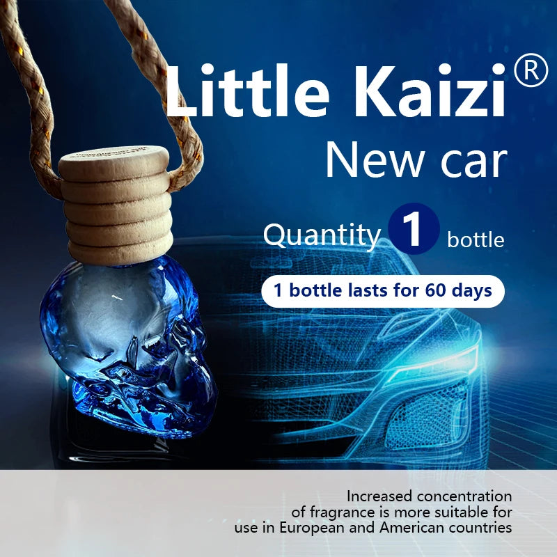Little Kaizi *Skull Shape *Scented Car Air Freshener - Long-Lasting Car Diffuser - Lasts 60+ Days-A scent that men and tough guy