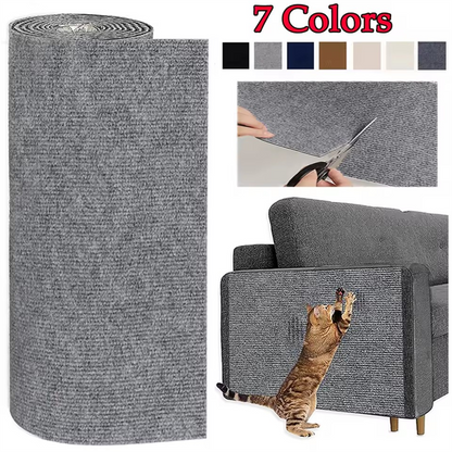 Cat Scratch Mat,Trimmable Self-Adhesive Carpet,DIY Climb Cat Scratcher for Cat Couch Furniture or Wall Protector,Covering Cat Tower,and Replacement Pads