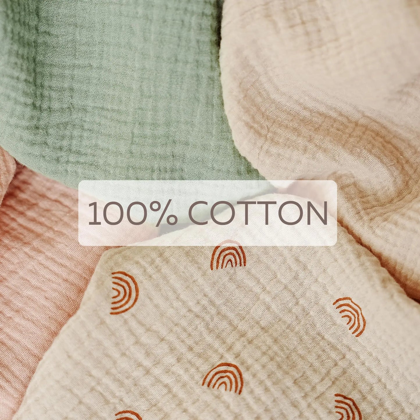 2025 Muslin Nursing Covers for Breastfeeding, Privacy Breast Feeding Cover with Arch Neckline for Mom and Baby Nursing Apron