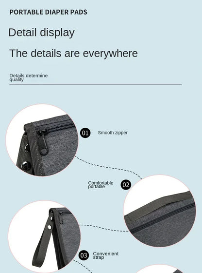 Portable Diaper Changing Pad Portable Baby Changing Pad with Pockets Waterproof Travel Diaper Changing Station Kit Baby Gift Hot