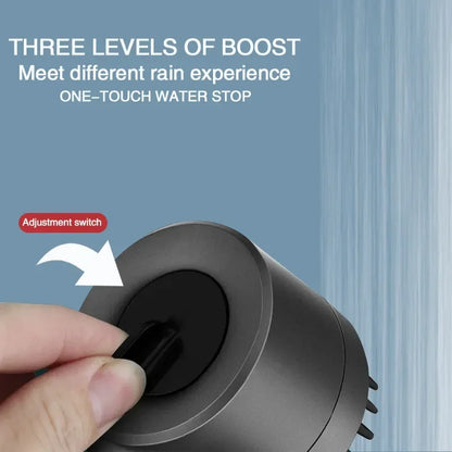 Filtered Shower Head with Handheld, High Pressurized Filter Shower Head 3-mode Adjustable Spray with Massage Brush Rain Faucet Bathroom Accessories