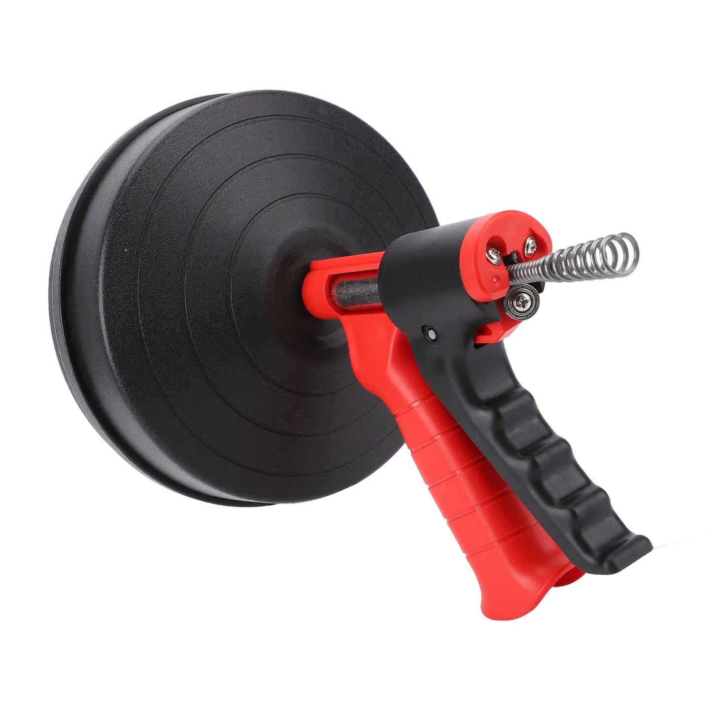 Drain Snake, 25ft Flexible Steel Drain Auger With Drill Adapter Drain Clog Remover Efficient Versatile Drain Snake 65 Manganese Steel Spring Flexible Manual or Drill Powered for Kitchens