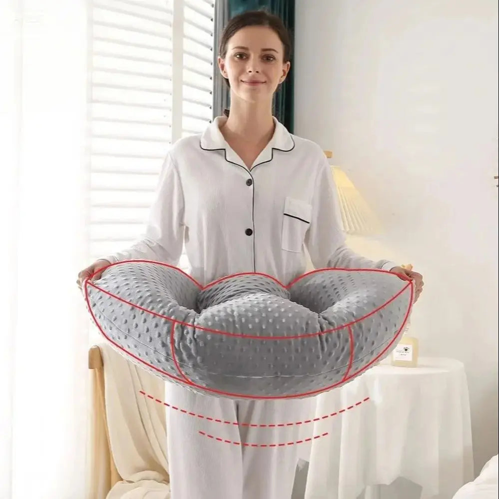 Baby Breastfeeding Pillow Doudou Velvet Multifunctional Pregnant Women Breastfeeding Artifact Pillow Slope Pillow Baby Pillow