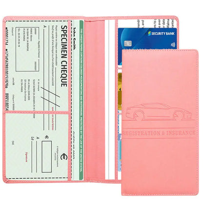 Car Document Holder Car Registration And Insurance Holder Auto Truck Compartment Accessories For Essential Information Driver