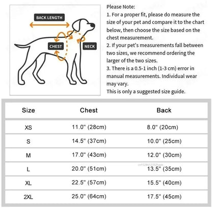 Soft Warm Dog Clothes Winter Padded Puppy Cat Coat Jacket For Small Medium Dogs Chihuahua French Bulldog Poodle Vest Pet Outfit