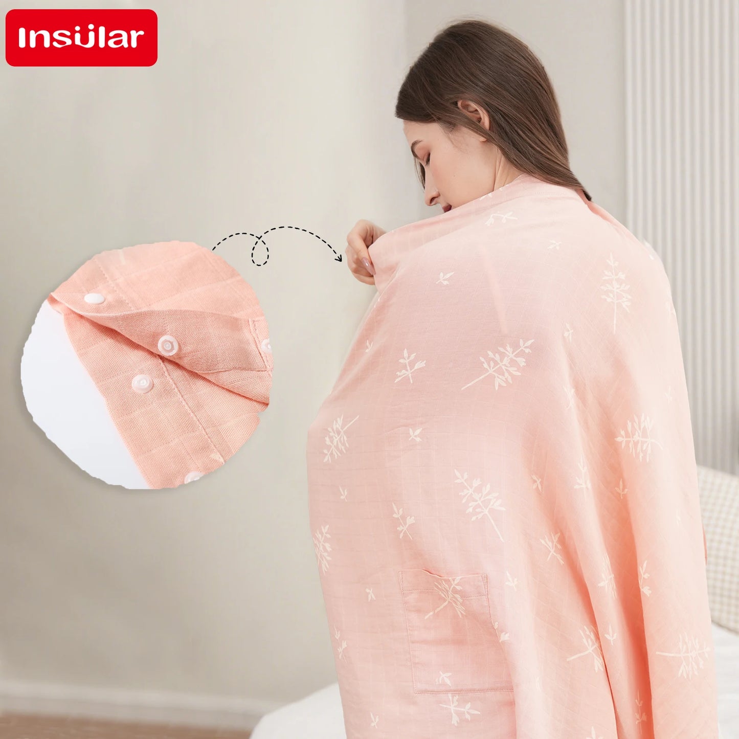 Women Breastfeeding Towel Insular Baby Blanket Cover Pregnant Prevent Exposure Scarf Bamboo Cotton Shawl Stroller Nursing Cover