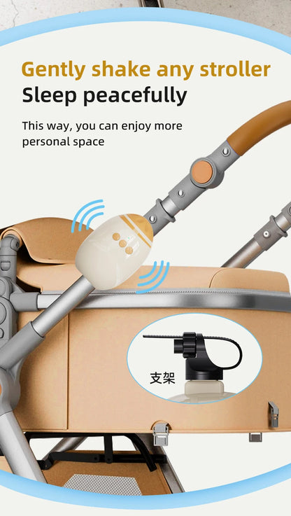 Portable Baby Stroller Rocker Accessories Automatic Infant Swing Sleep Soother with White Noise Baby Shaker Sleep Aid Device