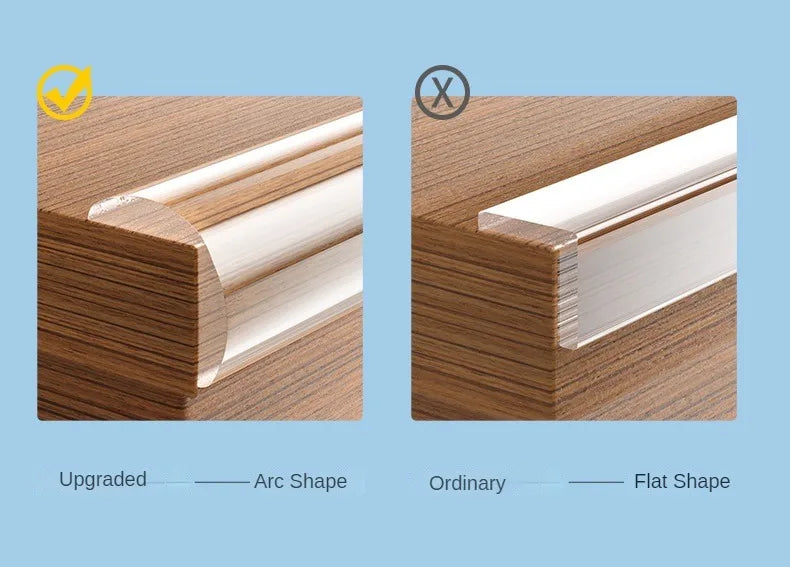 Transparent PVC Baby Protection Strip with Double-Sided Tape Anti-Bumb Kid Safety Table Edge Furniture Guard Corner L Protectors
