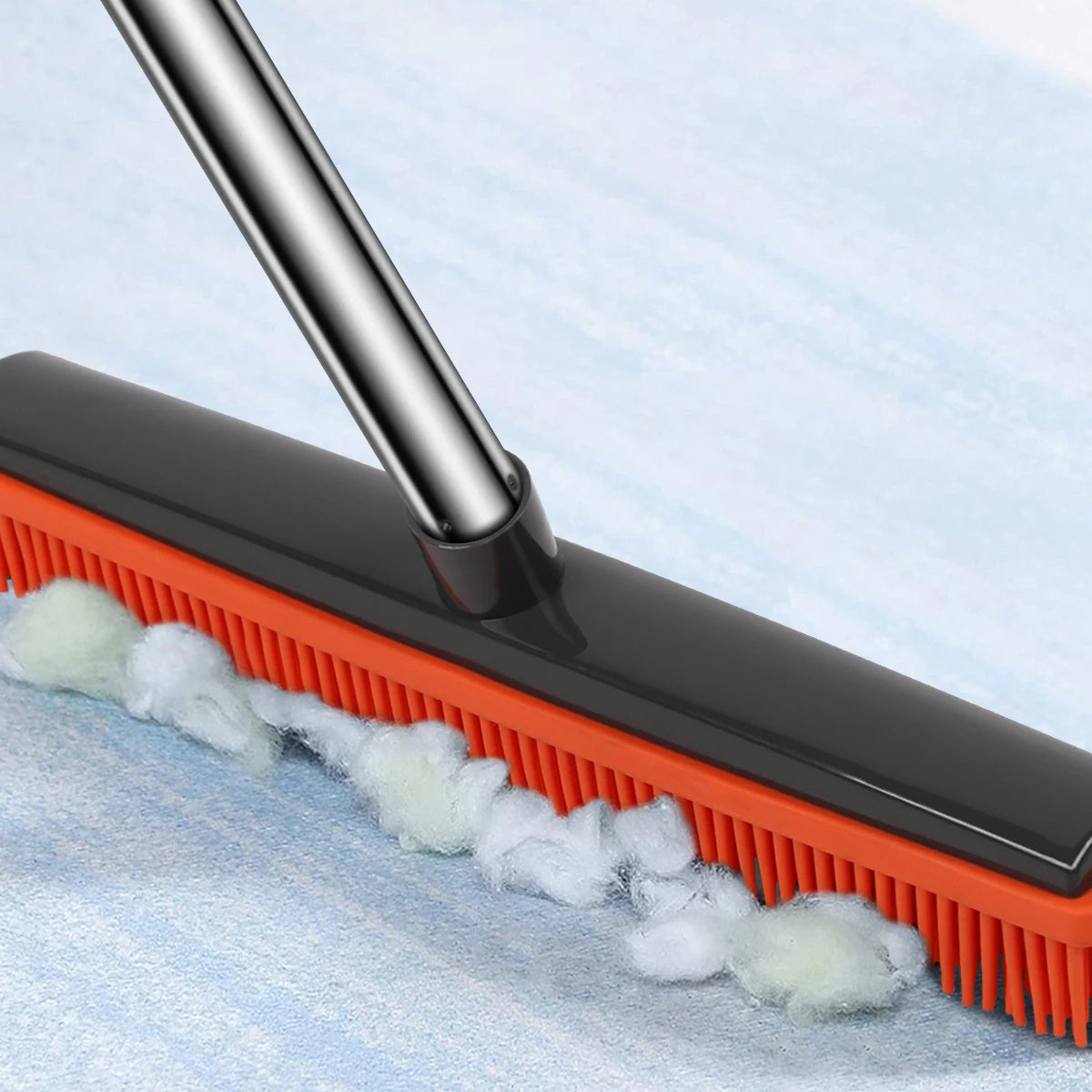 Carpet Rake for Pet Hair Removal, Reusable Pet Hair Remover Broom, 60'' Adjustable Long Handle Dog and Cat Hair Remover Tool Set of 3, Lint Remover Scraper for Carpets, Rugs, Mats, Couch, Car