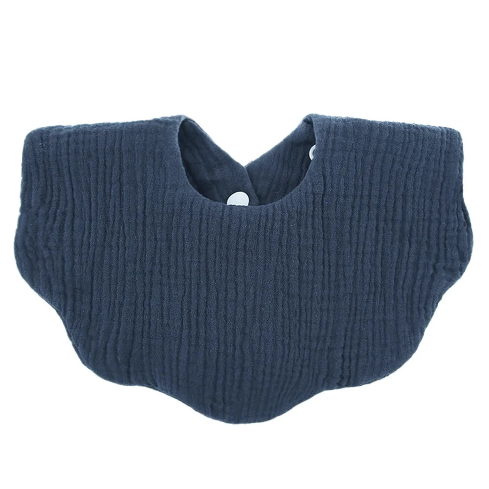 1pcs Cotton Soft Baby Bibs Solid Color Infant Bib Newborn Burp Cloths Bandana Scarf for Kids Boy Girls Feeding Saliva Towel
