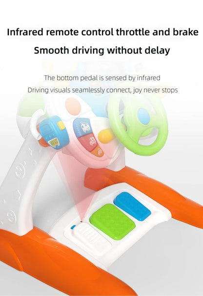 Child Simulation Music Simulated Driving Console Steering Wheel Toys Baby Driving Early Education Toys Intellectual Development