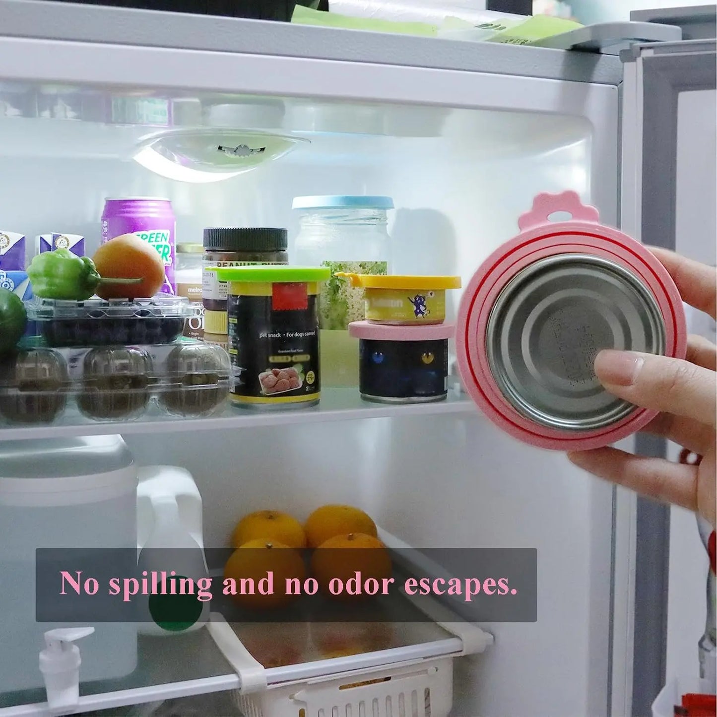 Food Can Lids Silicone Pet Food Can Covers for Dog  Cat Food One Tin Cap Fit Most Standard Size Dog Cat Food Canned
