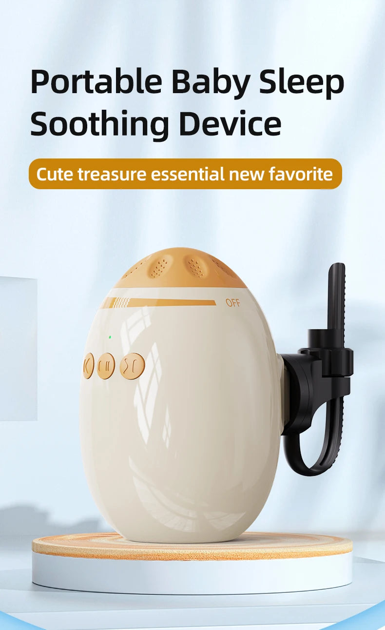 Portable Baby Stroller Rocker Accessories Automatic Infant Swing Sleep Soother with White Noise Baby Shaker Sleep Aid Device