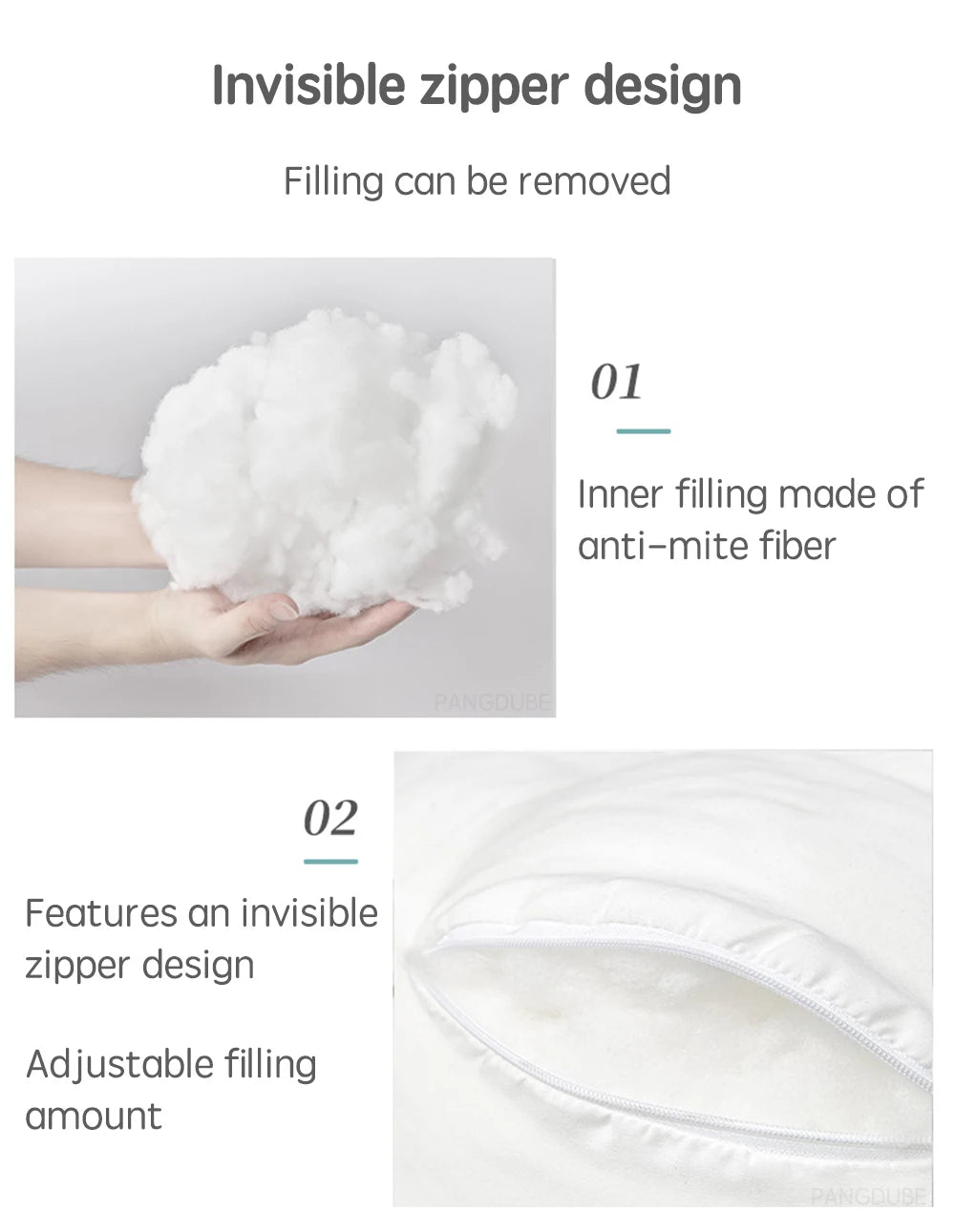 Pregnancy Pillow - Full Body Maternity Support for Back & HIPS, Soft Sleeping Pillow with Removable Cover, Comfort for Side Sleepers and Pregnancy