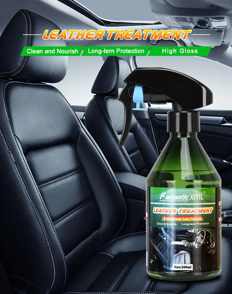 Fantastic Xml Leather Treatment Cleaner Spray Cars Plastic Restore Polish Auto Interior Coating Protection 260ml Liquid