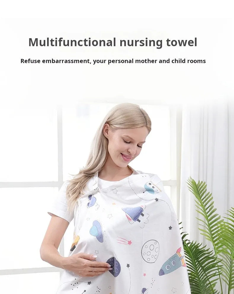 New Mother Nursing Cover Privacy Apron Cloth Cotton Muslin Blanket For Newborn Baby Outdoor Adjustable Breastfeeding Covers Cape