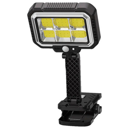 Clip On Solar Lights Outdoor COB LED Security Light Solar Charging 360° Rotatable Rainproof Motion Sensor Auto On/Off For Outdoor