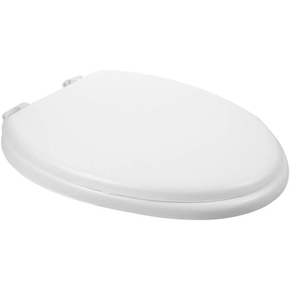 Padded Toilet Seats for Bathroom Toilets Cover Beige Replacement Round Slow-close