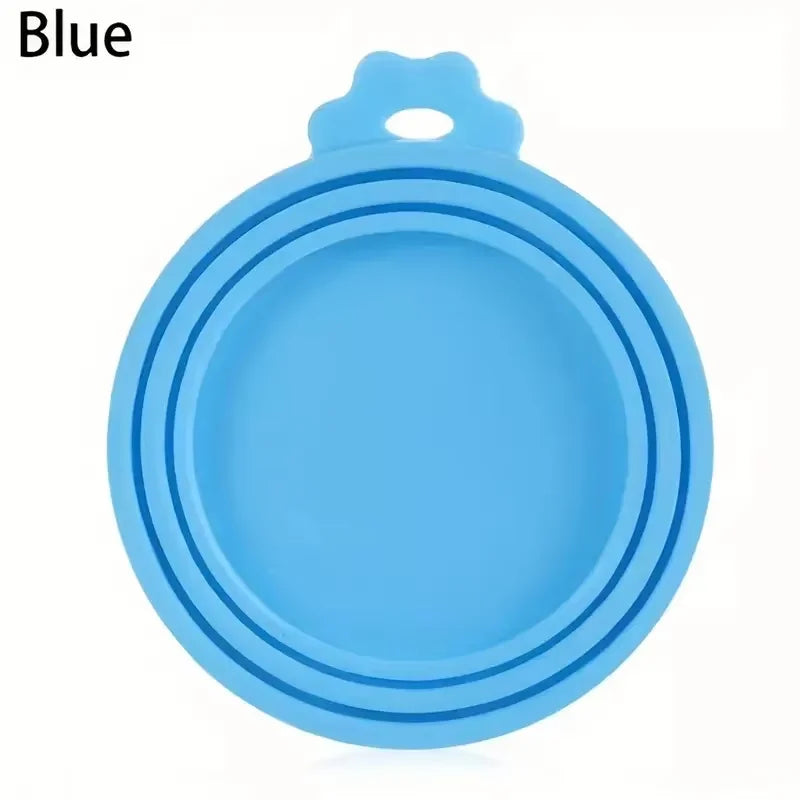 Food Can Lids Silicone Pet Food Can Covers for Dog  Cat Food One Tin Cap Fit Most Standard Size Dog Cat Food Canned
