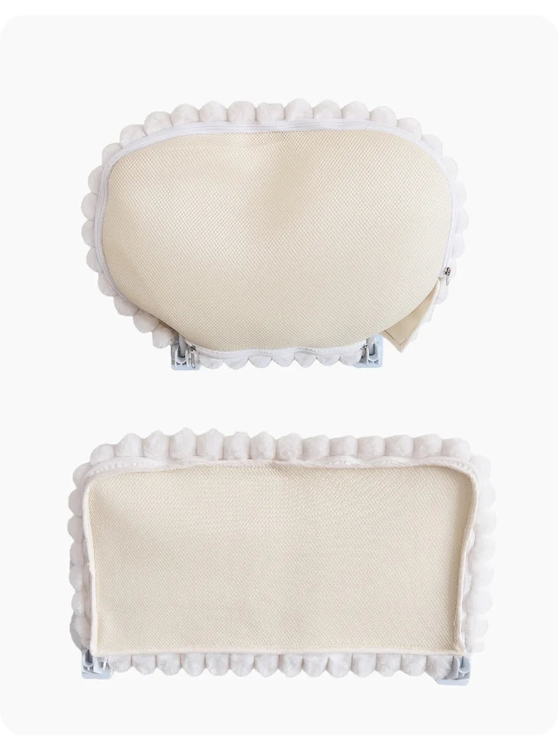 Foldable Cat Window Perch - Cordless, Ultra Soft Machine Washable Bed with 4-Sided Bolster, Metal Frame - Window Hammock for Large Cats and Kittens
