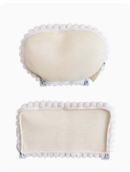 Foldable Cat Window Perch - Cordless, Ultra Soft Machine Washable Bed with 4-Sided Bolster, Metal Frame - Window Hammock for Large Cats and Kittens