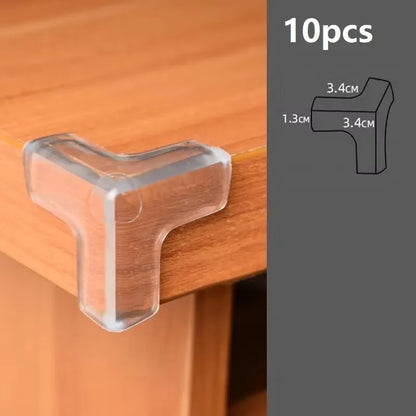 4/10pcs Baby Safety Corner Silicone Protector Table Soft Transparent Children Anti Collision Corner Edge Protection Guards