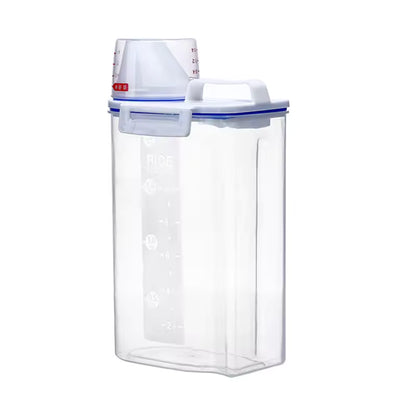 Portable Cat Dog Food Storage Container with Upgraded Large Spout and Cup Dispenser for Small Large Animal Kibble, Pet Bird snack, Oatmeal, Rice, Flour, Brown Sugar