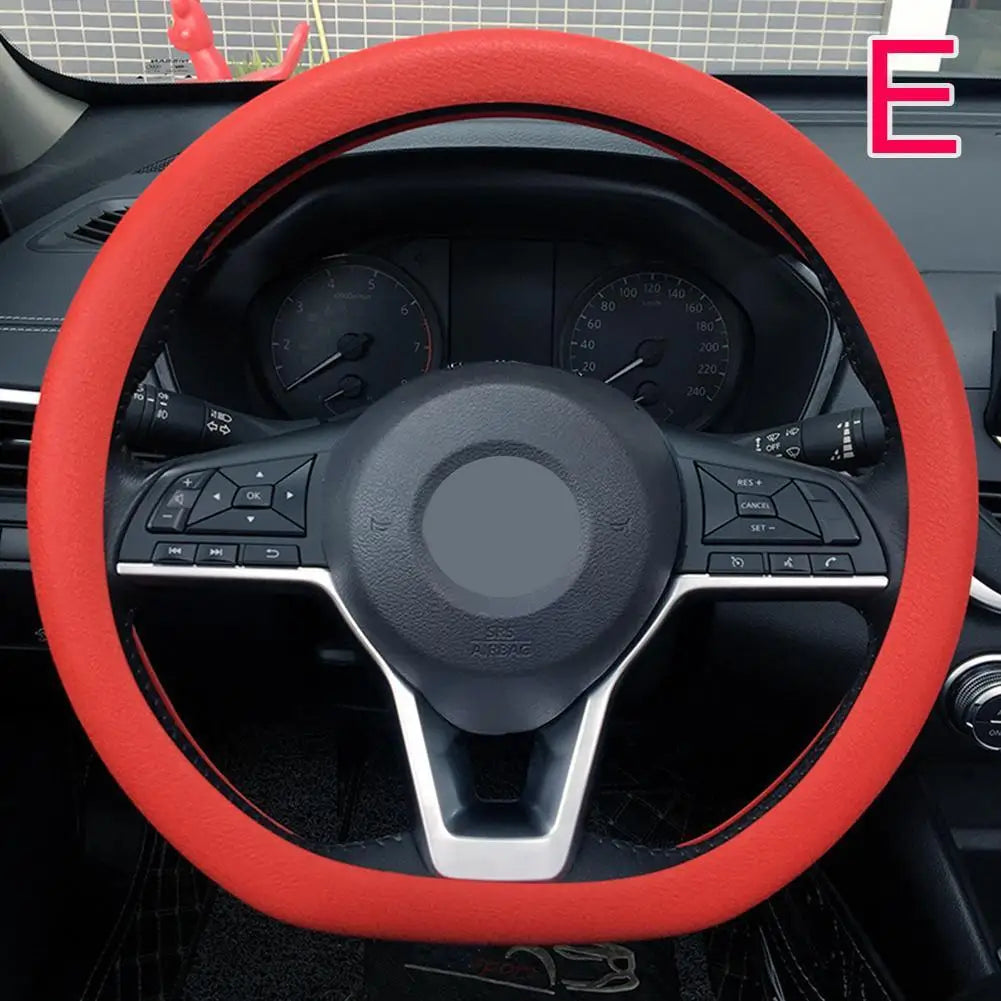Anti-skid Silicone Auto Steering Wheel Cover With Elastic Stretch To Enhance Internal Design And Comfortable Grip Access