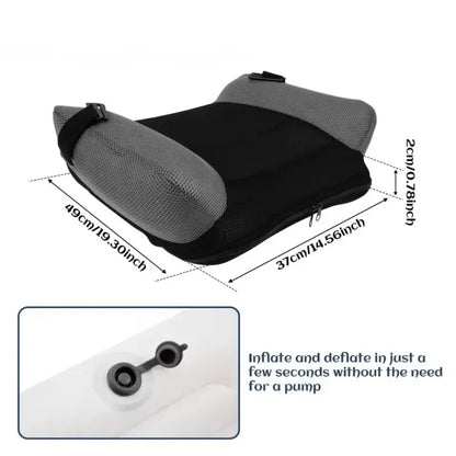 Inflatable Booster Car Seat PVC Travel Inflatable Seat Cushion Comfortable Portable Narrow Backless Booster Car Seat for Kids