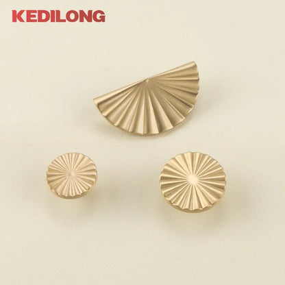 Cabinet Handles Brushed Brass Kitchen Knobs European style minimalist solid brass cabinet DIY pull handle classical luxury drawer gold knob cabinet door long handle