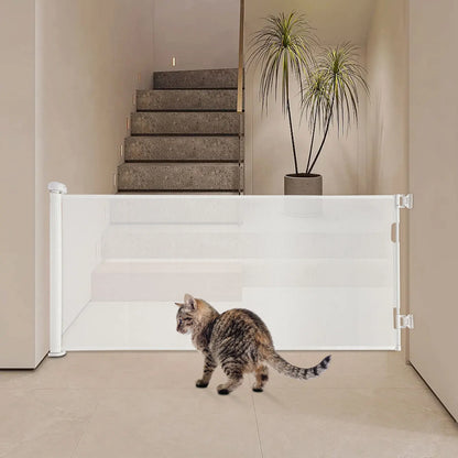 Adjustable Temperature Pet Gate Retractable Baby Gate Pet Gate for Stairs, Corridors, Bedrooms