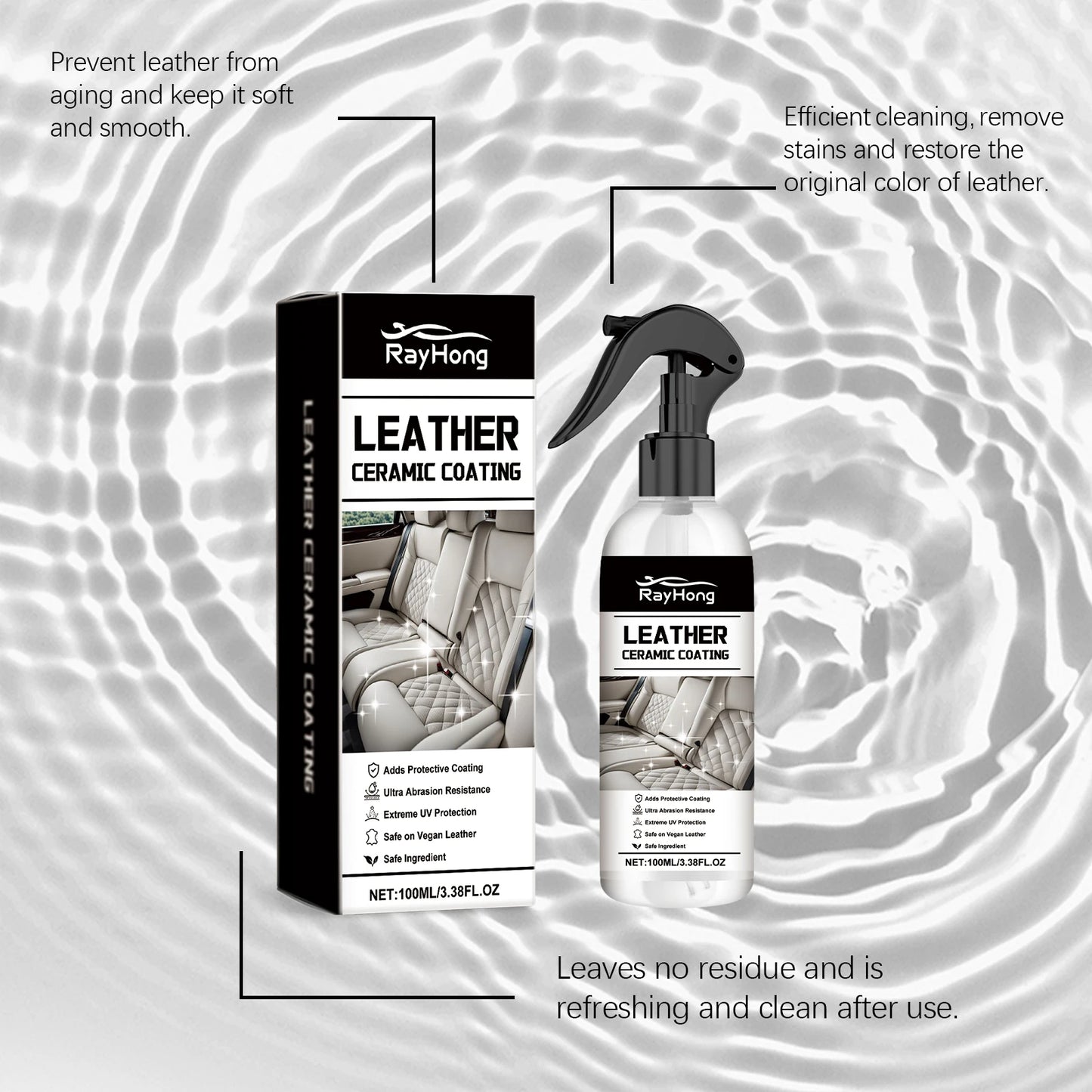 Car Leather Restorer Back To Black Gloss Rubber Plastic Renovator Longlasting Coating Leather Restore Auto Polish Cleaning Care