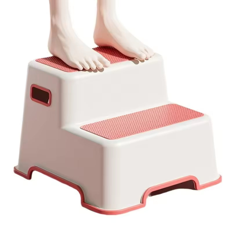 Toddler Step Stool for Bathroom Sink - 2-Step Kids Stool for Potty Training, Kitchen Counter & Bedroom, Sturdy Non-Slip Child Safety Stool Helper