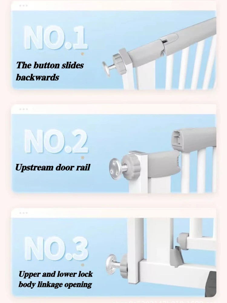 Pet Fences Strong Load-bearing Capacity Baby Gate Dog Kennel Security Door Easy Install Playpen for Dogs Pets Products
