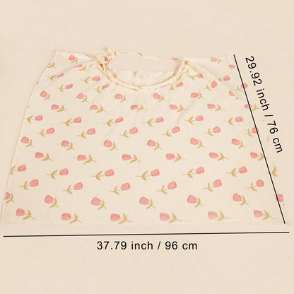 Tulip Printing Mother Outing Privacy Breastfeeding Adjustable Apron Baby Feeding Nursing Cover Blanket Stroller Cover Blanket