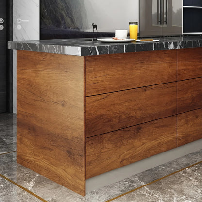 Walnut Wood Contact Paper Stick Waterproof Wallpaper Self-Adhesive Wallpaper Removable Vinyl Film Contact Paper for Walls Furniture DIY