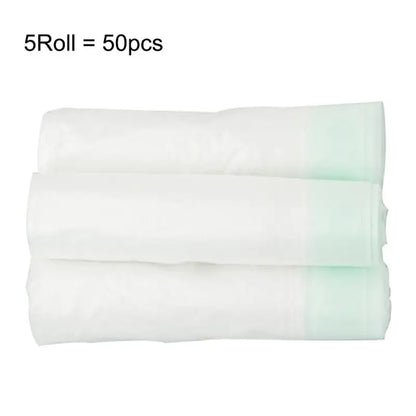 5 Roll/50 Pcs Universal Potty Training Toilet for Seat Bin Bags Travel Potty Liners Potty Diaper Bags Potty Training
