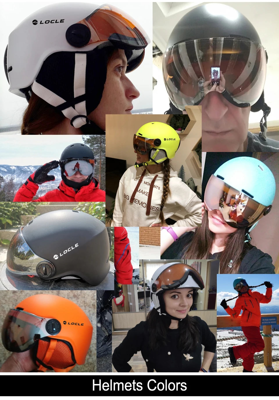 Upgrade Skiing Helmet Men Women Children Ultralight Snowboard Skateboard Motorcycle Snowmobile Ski Helmet Visor Goggles