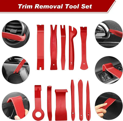 Car Interior Trim Removal Tool Kit, Auto Plastic Clips Puller Set for DIY Panel Disassembly