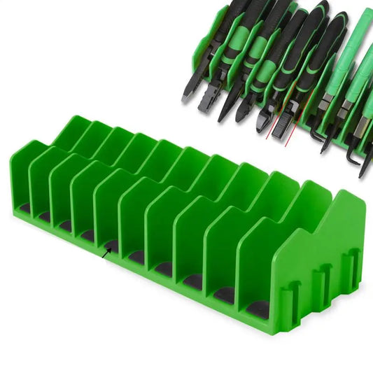10PCS Modular Wrench Organizer Wrench Holder - Wrench Tool Organizers for Tool Drawer Storage, Wrench Storage Set with Metric & SAE Label, Wrench Rack Tool Gift for Professional Mechanics Men