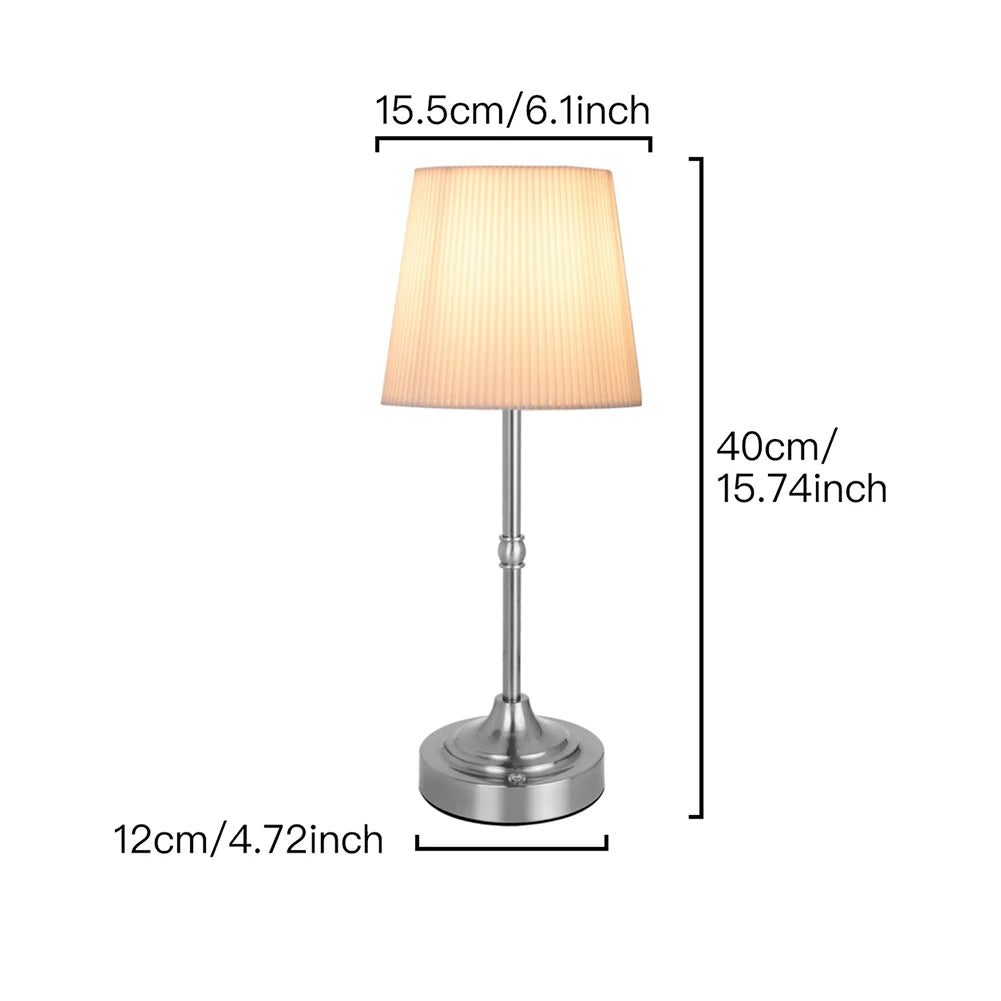 Cordless Table Lamps Set of 2 – Battery Operated Lamp with 5200mAh Rechargeable Battery, Stepless Dimmable Black Lamps with Beige Shade, Wireless Lamps for Dining Room & Nightstand (Bulbs Included)